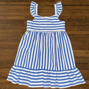 Janie & Jack blue & white striped dress